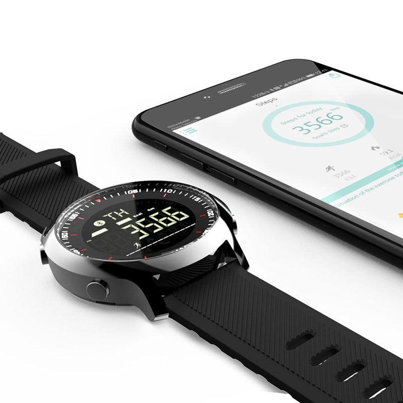 MK18 Military Rugged Smart Watch - 12-Month Battery, IP68 Waterproof Sport Tracker