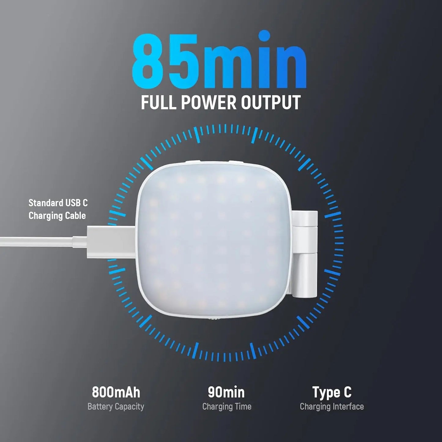 MagSafe Ring Light for iPhone - Magnetic Selfie Light with Mirror & Stand for Photos & Video