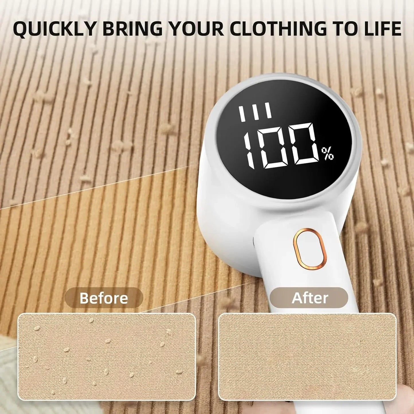 Electric Fabric Shaver - Rechargeable Lint & Pilling Remover for Sweaters, Clothes & Furniture