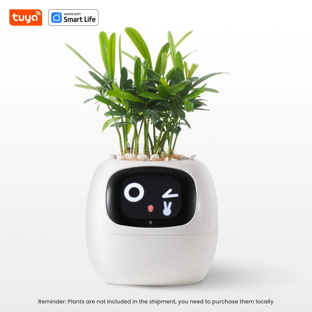 Smart Plant Pot with Automatic Watering - AI App Control & Soil Sensors for Healthy Plants